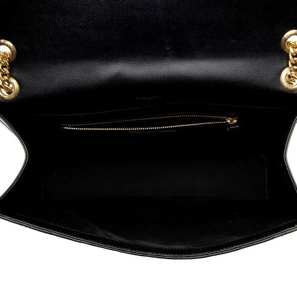 Saint Laurent Mixed Matelasse Grain de Poudre Monogram Large Envelope Bag - Picture 7 of 15